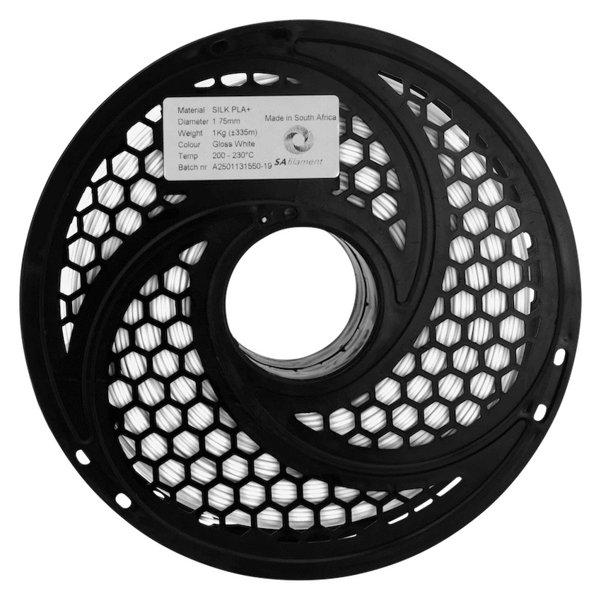 SA Filament Silk PLA Plus Gloss Filament 1kg - White