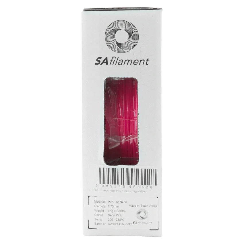 SA Filament PLA UV Neon Filament 1kg -  Pink