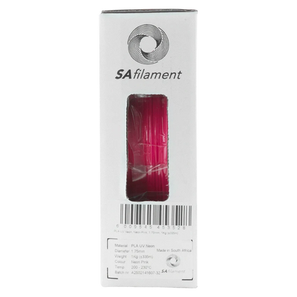 SA Filament PLA UV Neon Filament 1kg -  Pink