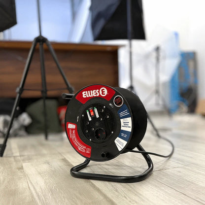 Ellies Heavy Duty Surge Protected Extension Reel 10m - BK