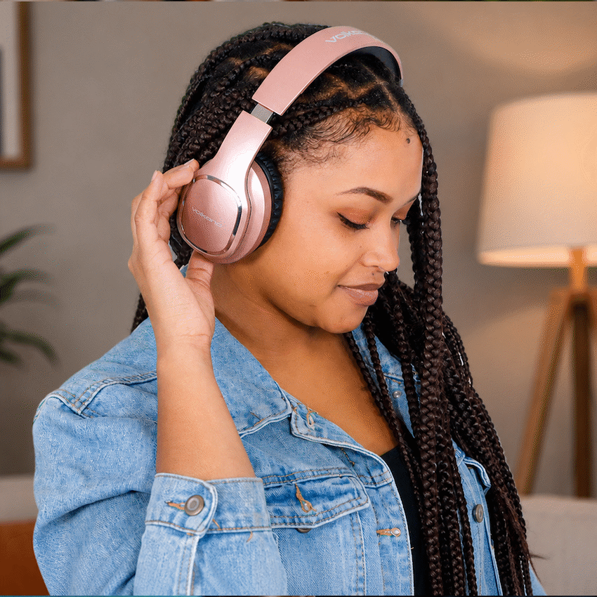 Volkano Phonic Series Bluetooth Full-Size Headphones - Rose Gold