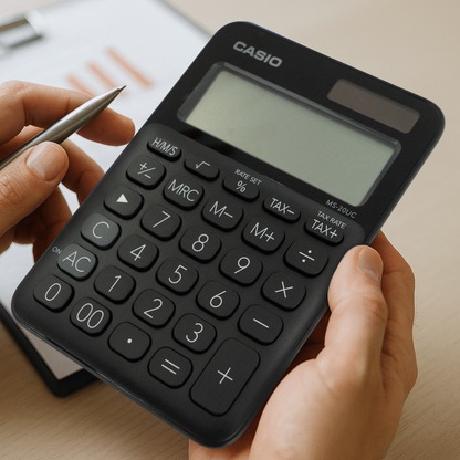 Casio MS-20UC - Desktop Calculator 12-Digit - Black