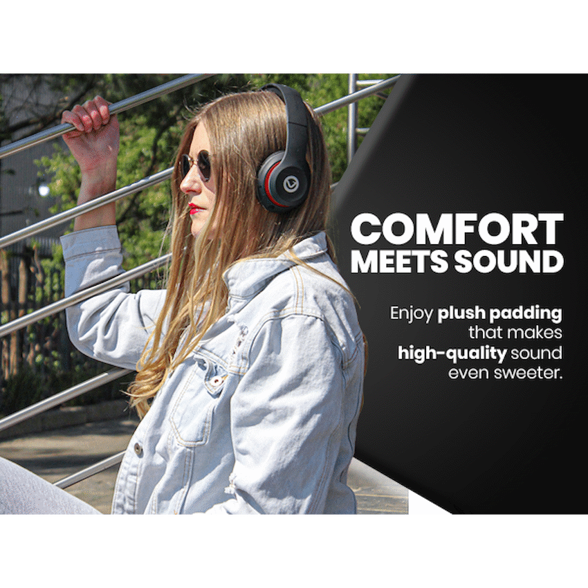 Volkano Falcon Headphones with Microphone - Black