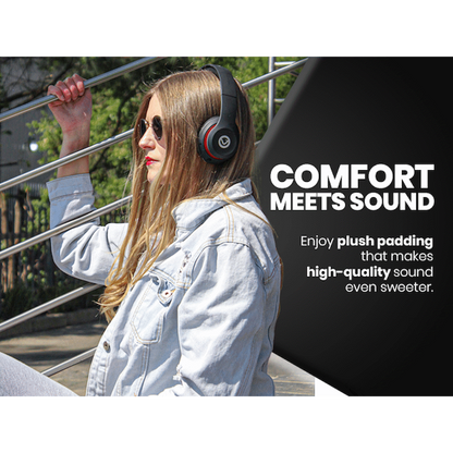 Volkano Falcon Headphones with Microphone - Black