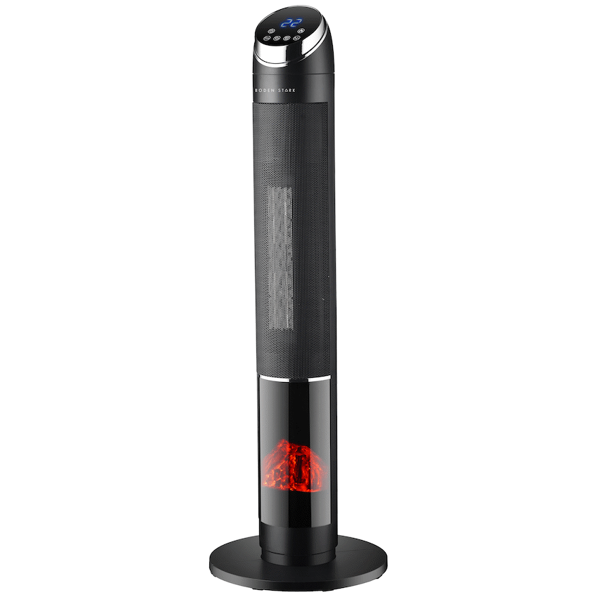 Boden Stark Digital Fireplace Tower Heater