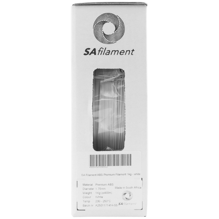 SA Filament ABS Premium Filament 1kg - White