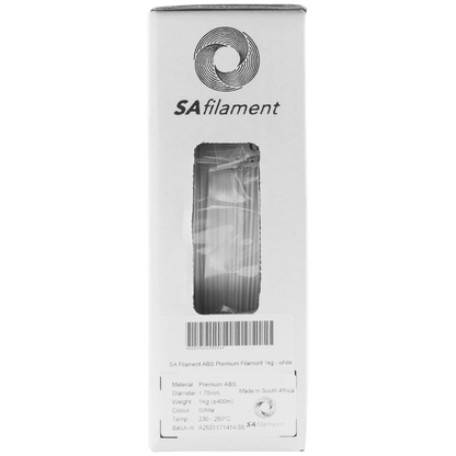 SA Filament ABS Premium Filament 1kg - White
