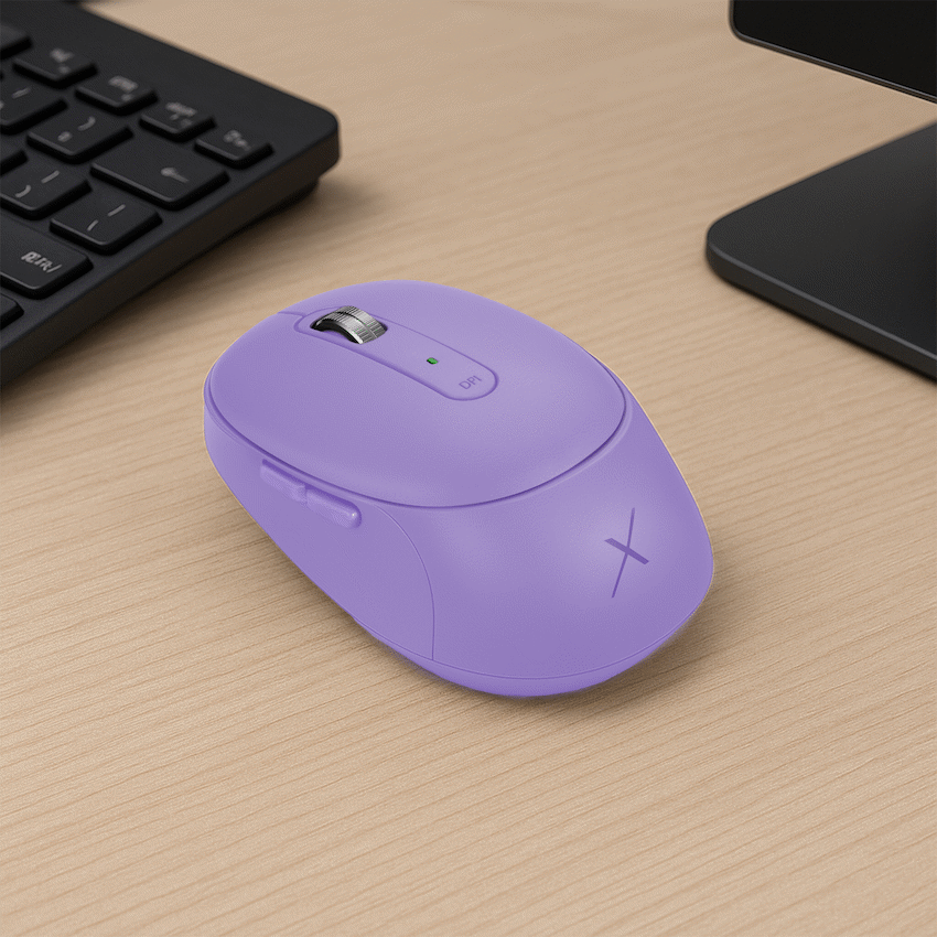 VolkanoX Crater Bluetooth Wireless Mouse - Purple