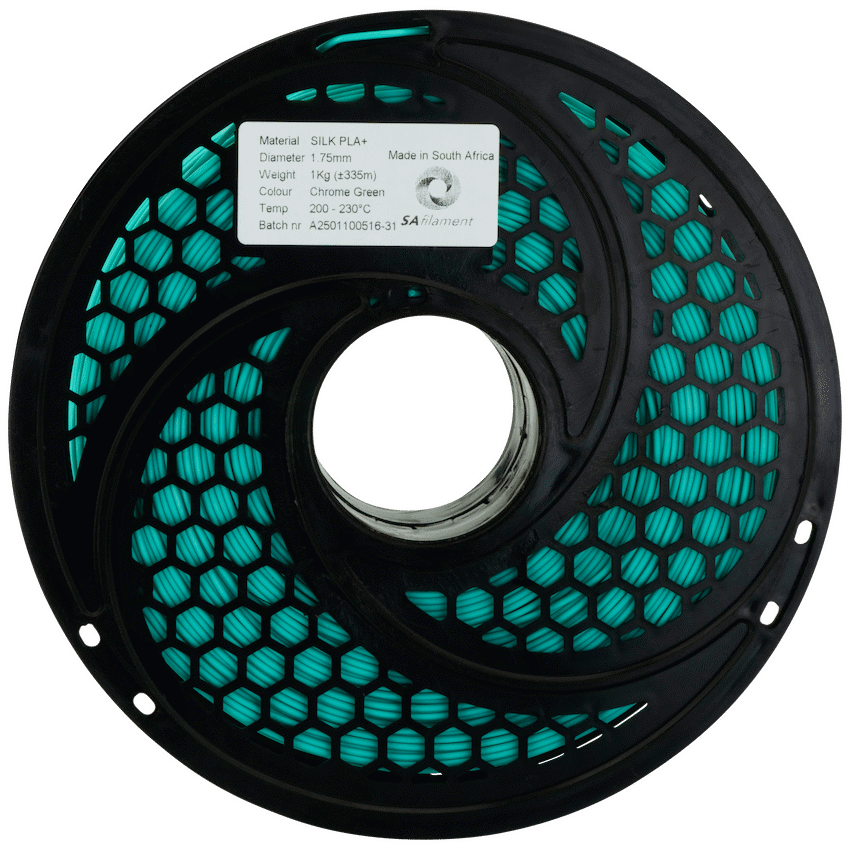 SA Filament Silk PLA Plus Chrome Filament 1kg - Green