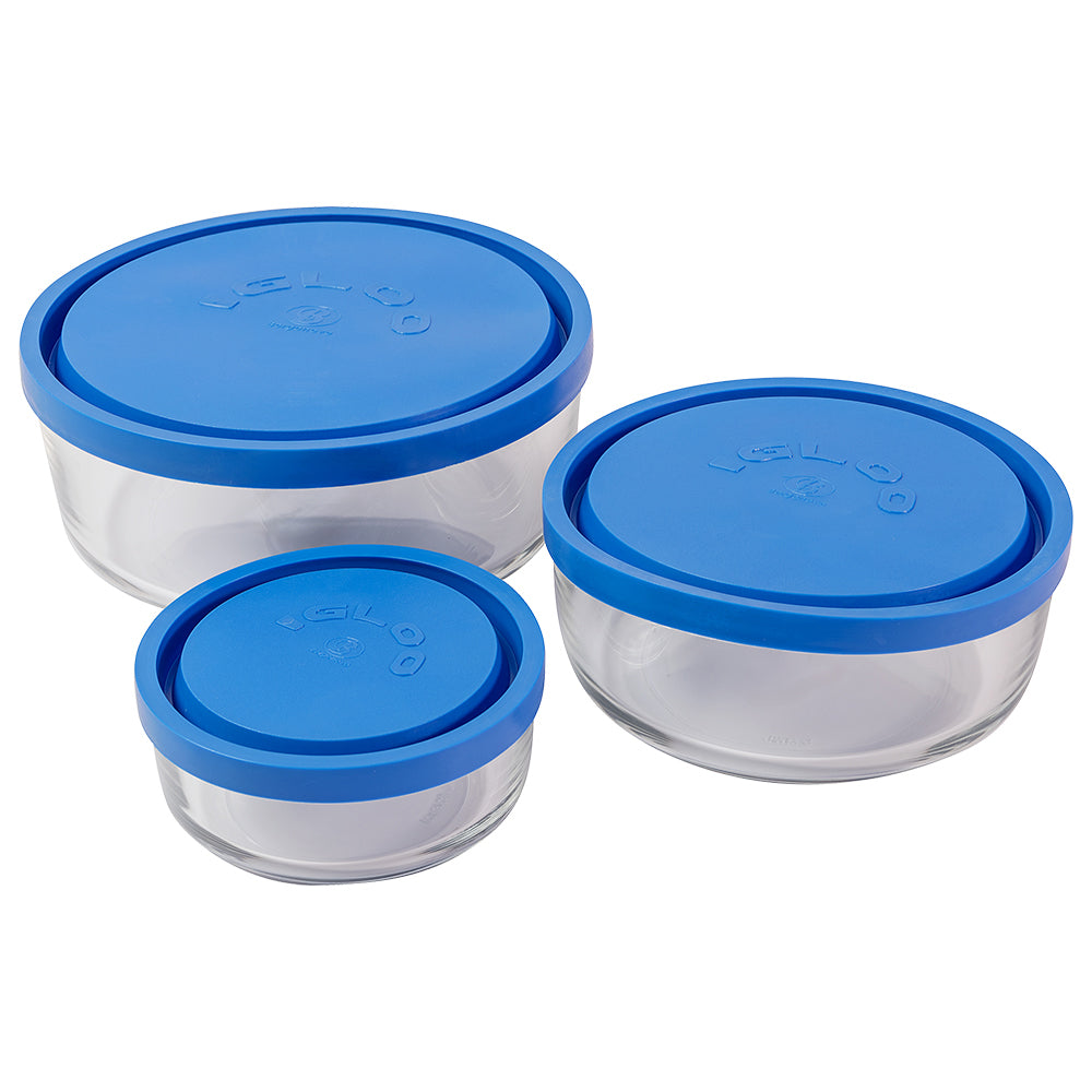 Borgonovo Igloo Round 3pc Set Blue