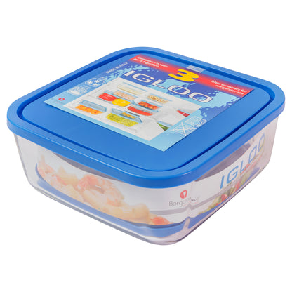 Borgonovo Igloo Square 3pc Set Blue