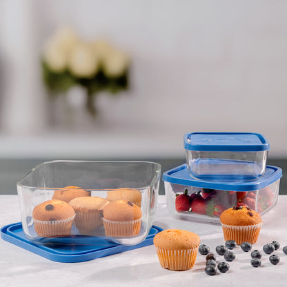 Borgonovo Igloo Square 3pc Set Blue
