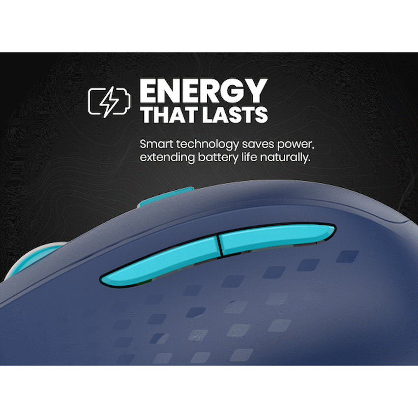 Volkano Chrome Series Wireless Mouse - Blue