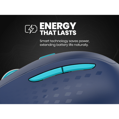 Volkano Chrome Series Wireless Mouse - Blue