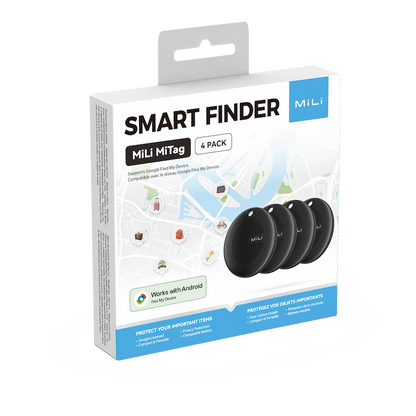 MiTag Android Tag with Keyring - 4 Pack