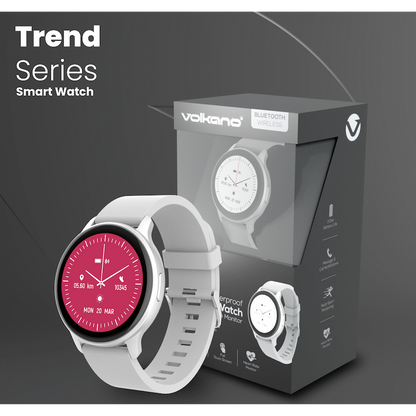 Volkano Active Tech Trend series Watch with heart rate monitor - Silver