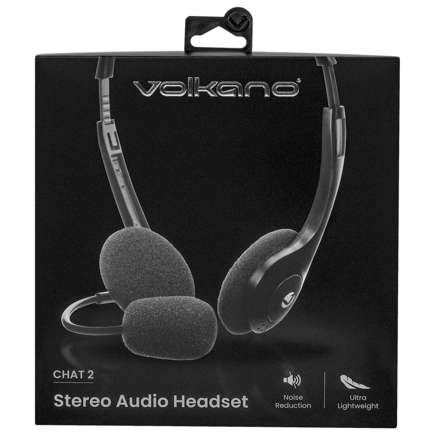 Volkano Chat 2 Stereo Headset with Boom Microphone
