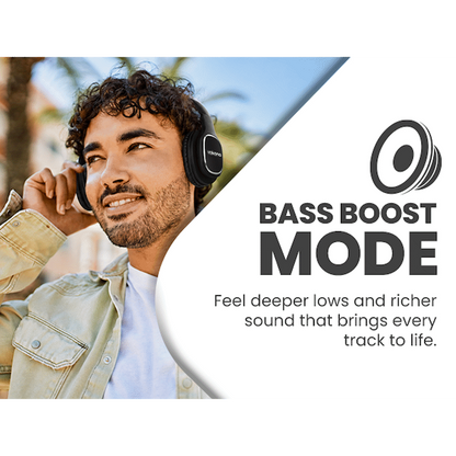 Volkano Phonic Series Bluetooth Full Size Headphones - Black