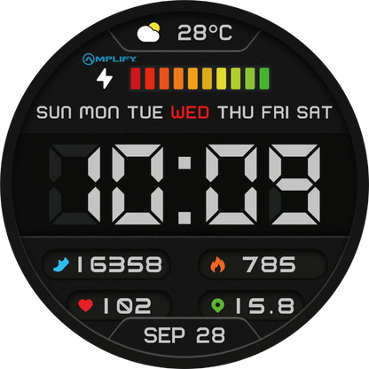 Amplify Compete Series Smart Watch - Black