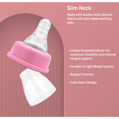 Pigeon Flexible Bottle STD Neck - Pink - 120ml