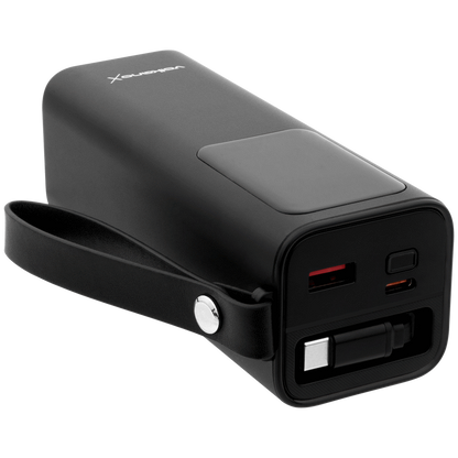 VolkanoX Titan Series - 20 000 mAh - Power Bank with retractable Type-C Cable with Flashlight