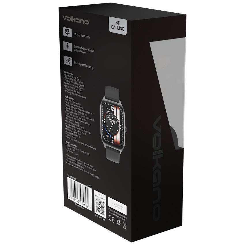 Volkano Life Series Smart Watches - Black