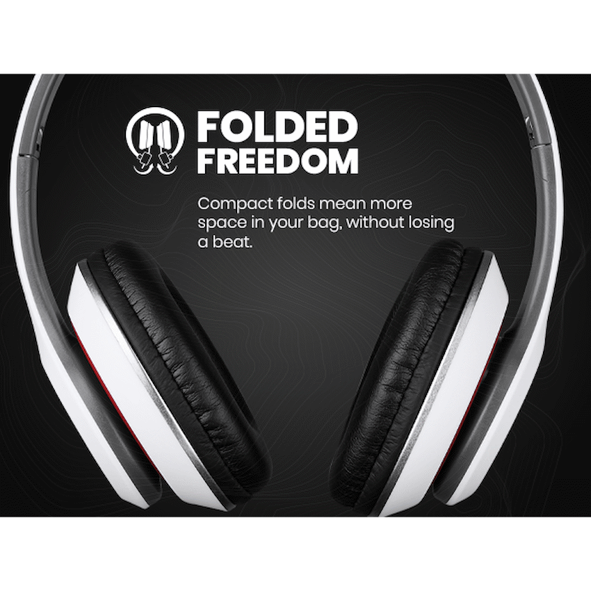 Volkano Falcon Series Headphones with Microphone - White