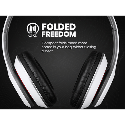 Volkano Falcon Series Headphones with Microphone - White