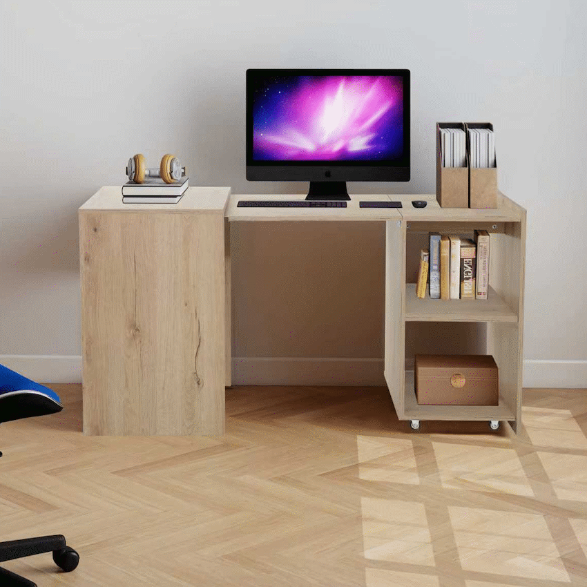 Everfurn Adaptive Desk - Brown