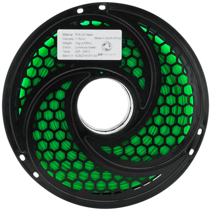 SA Filament PLA UV Neon Filament 1kg -  Luminous Green