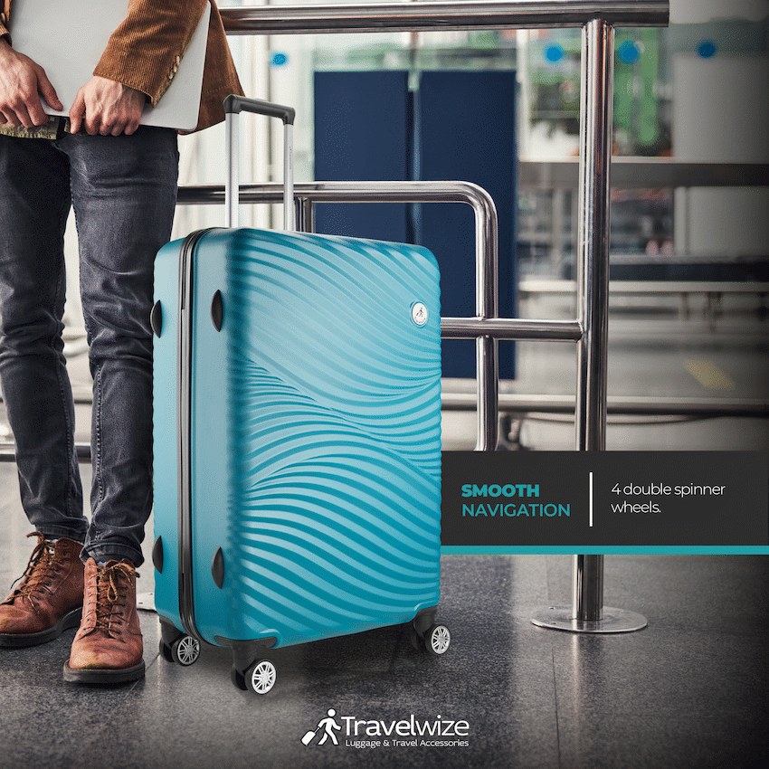 Travelwize Maui ABS 4-Wheel Spinner 65cm Luggage - Ocean