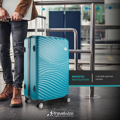 Travelwize Maui ABS 4-Wheel Spinner 65cm Luggage - Ocean