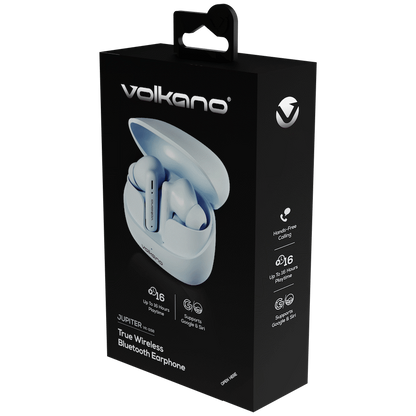 Volkano Jupiter Series TWS Earphones - Pastel Blue