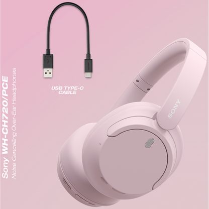 Sony WH-CH720 (Pink) Noise Cancelling Over-Ear Headphones