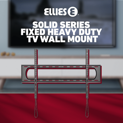 Ellies Solid series Fixed Heavy Duty Tv Wall Mount For 60" - 120" TVs