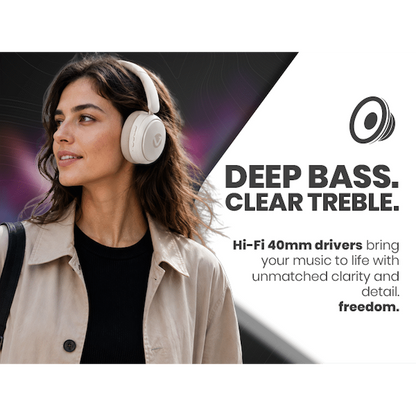 Volkano Lexi Bluetooth Headphone with ANC - Nude