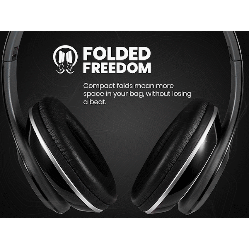 Volkano Falcon Headphones with Microphone - Black