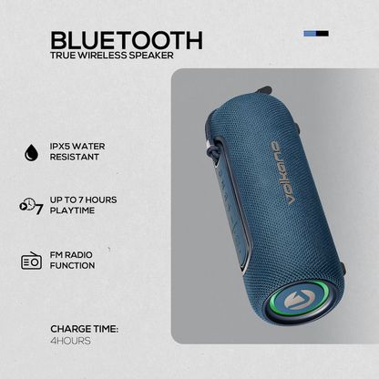 Volkano Mini Mamba 2.0 Series Bluetooth Speaker - Blue