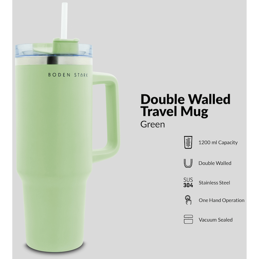 Boden Stark 1200ml Travel Mug Green