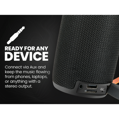 Volkano Stun 2.0 Series Bluetooth Speaker - Black