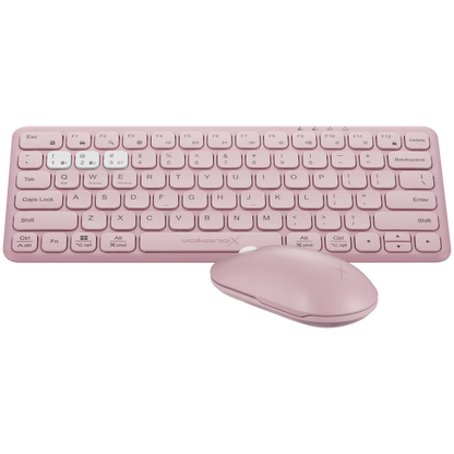 VolkanoX Blaze Bluetooth Wireless Keyboard and Mouse Combo - Rose