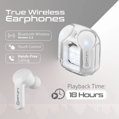 Amplify Lumina Series TWS Earphones - White