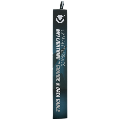 Volkano Iron Series Round Metallic Spring MFI Lightning Cable 1.2m - Silver