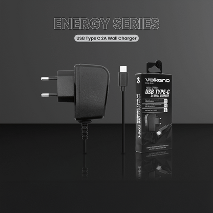 Volkano Energy Series USB Type-C 2a Wall Charger