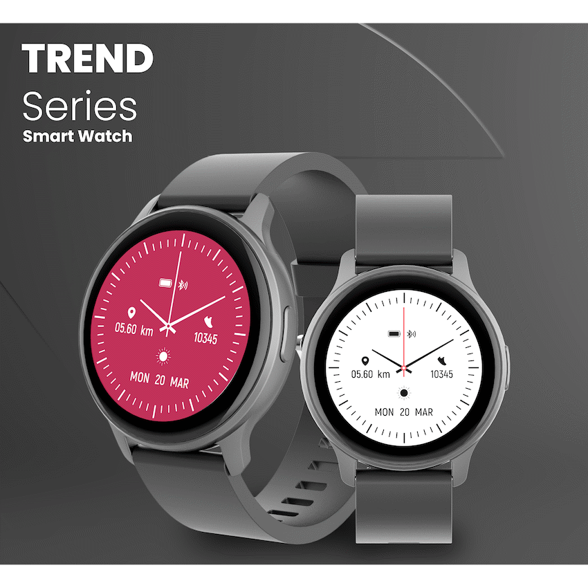 Volkano Active Tech Trend series Watch with heart rate monitor - Black