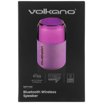 Volkano Neptune Bluetooth Wireless Speaker - Purple