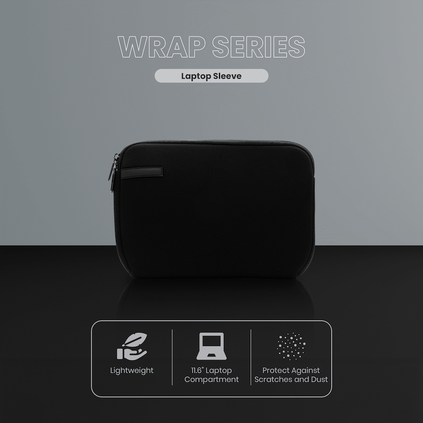 Volkano Wrap series 11.6" Laptop sleeve Black