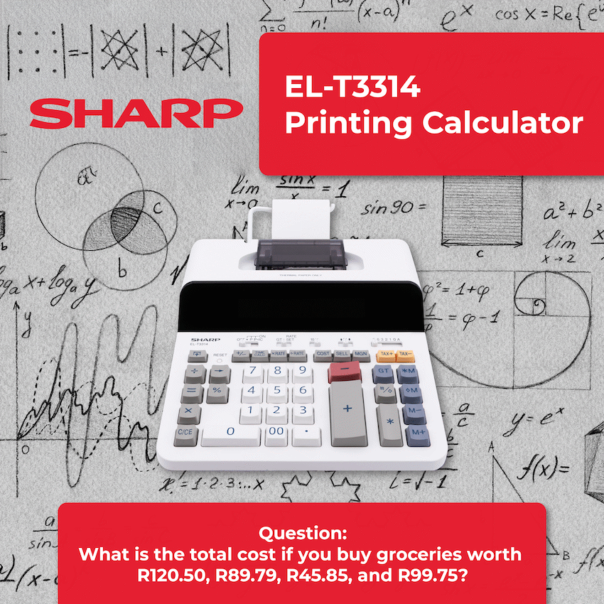 Sharp EL-T3314 Printing Calculator