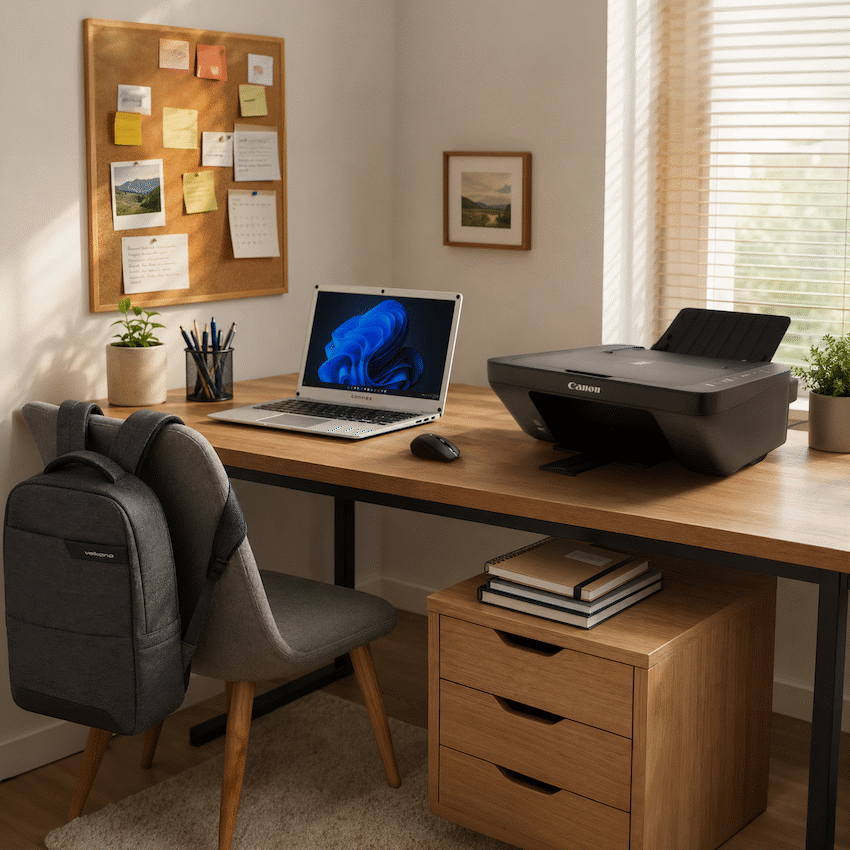 Connex Laptop L1430-PRO-SL256 - 14" Celeron N4020 8GB/256SSD W11HOME Printer+Bag+Mouse