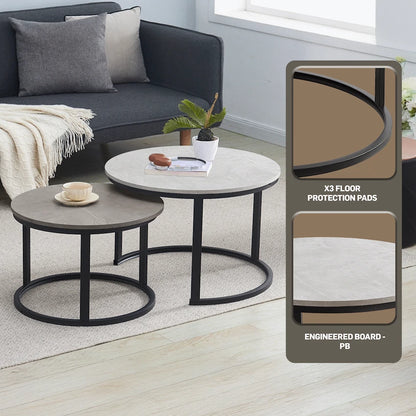 Nile Nesting Coffee Table Greyish